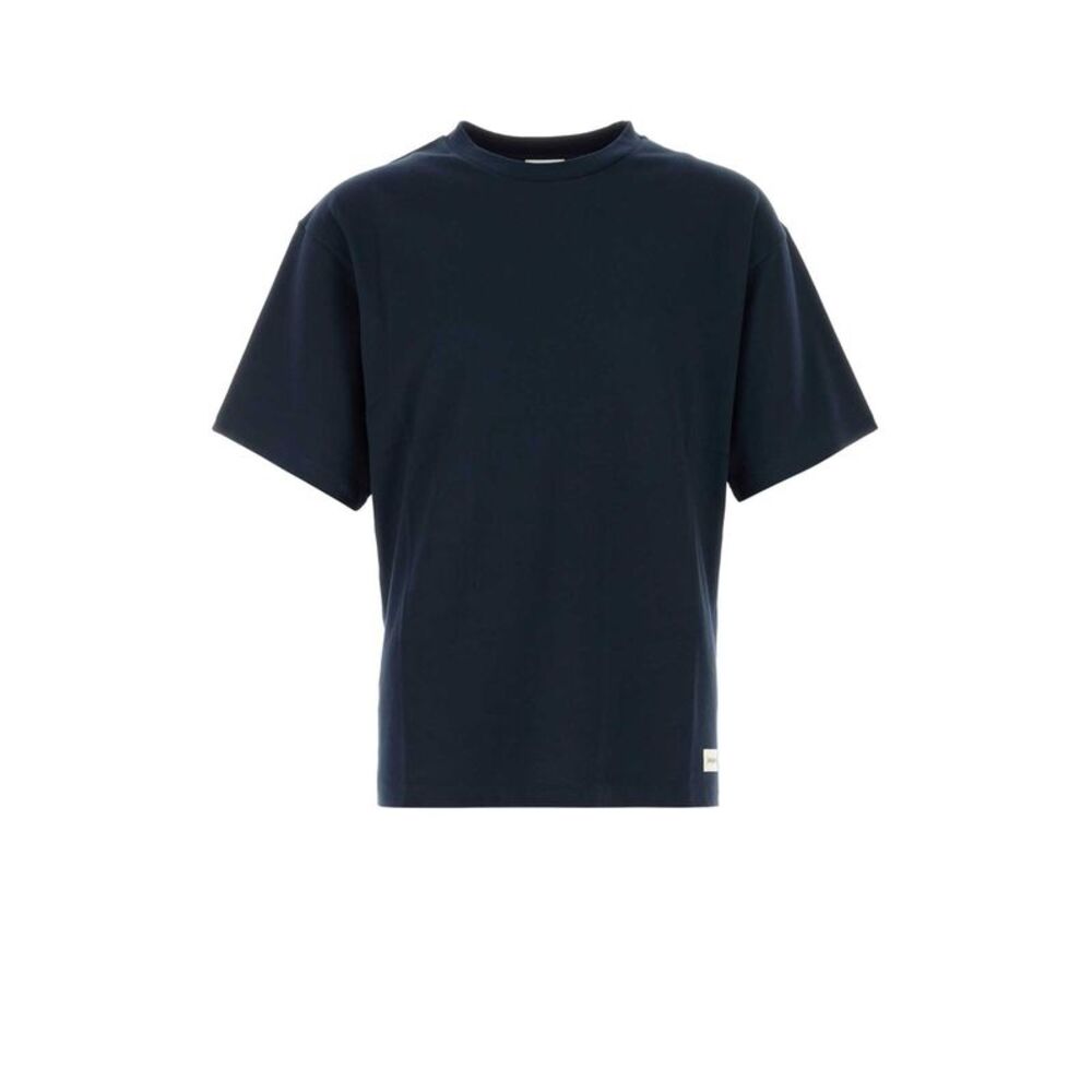 Saint Laurent Men Navy Blue Cotton And Modal T-Shirt